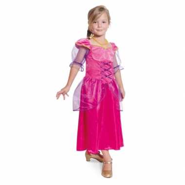 Fuchsia prinsessen verkleedjurk voor meisjes