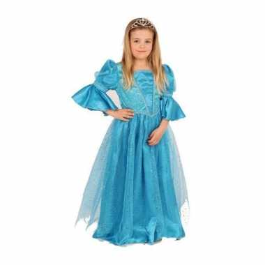 Prinsessen jurk blauw voor meisjes