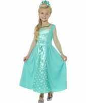 Ijsprinses jurk met kroon voor meisjes