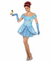 Lichtblauwe prinsessen jurk