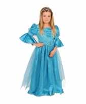 Prinsessen jurk blauw voor meisjes
